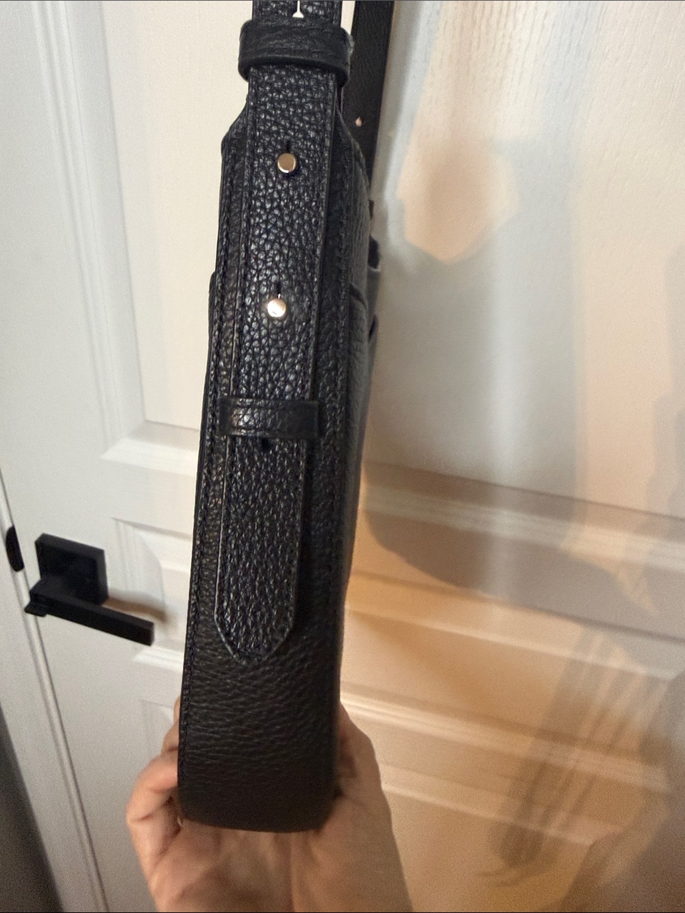 kate spade Black Pebbled Leather Crossbody with Gold Logo - Picture 6 of 13